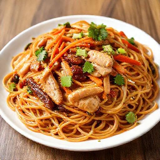 Klassisk Kyckling Chow Mein