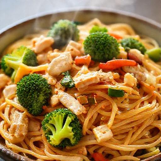 Snabb & Enkel Kyckling Chow Mein