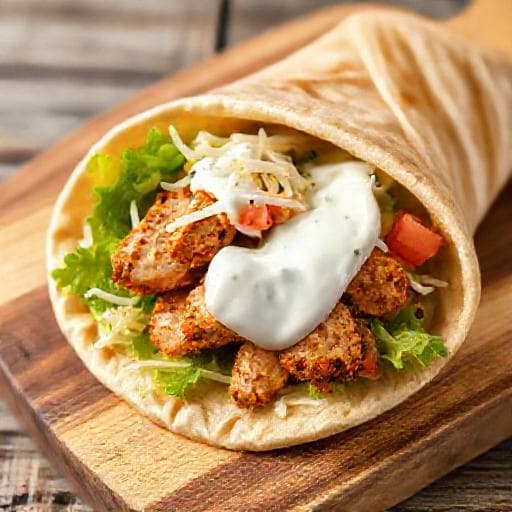 Snabb Kycklingshawarma i Pita