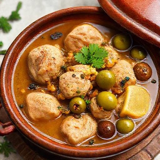 Marockansk Kycklingtagine med Citron och Oliver