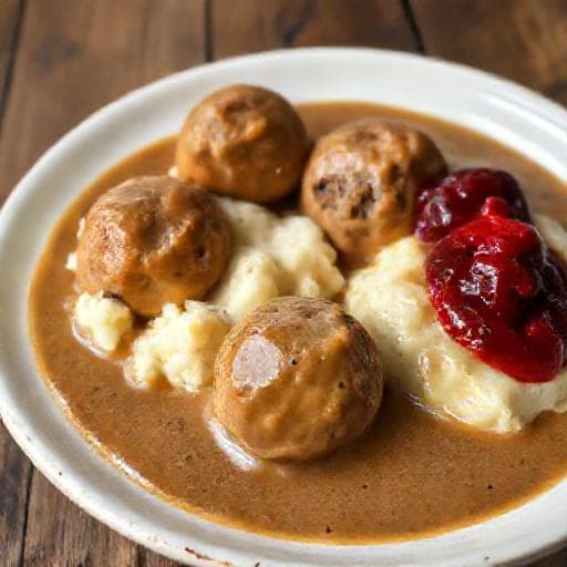 Klassiska Svenska Köttbullar med Gräddsås