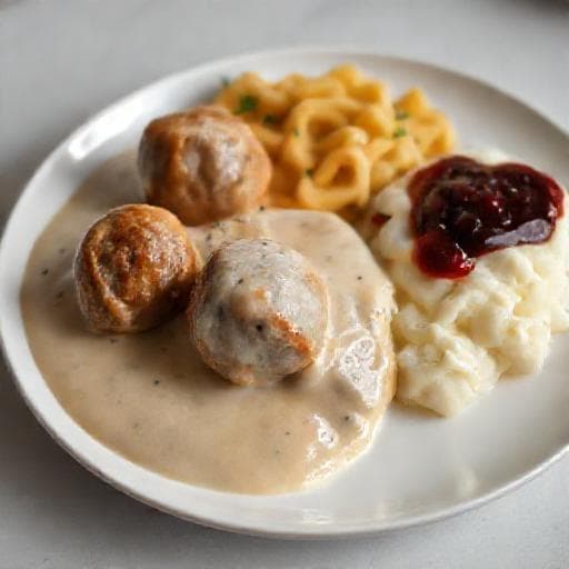 Snabbvariant: Köttbullar med Gräddsås på 30 Minuter