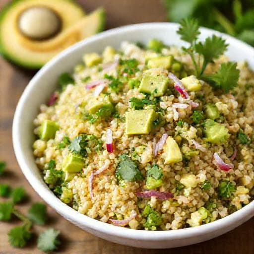 Klassisk Quinoasallad med Avokado och Lime