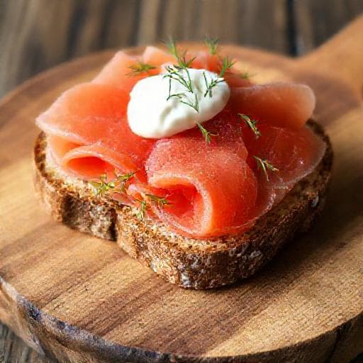 Klassiskt Knäckebröd med Gravad Lax