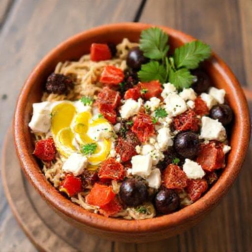 Medelhavsinspirerad Proteinbowl med Keso