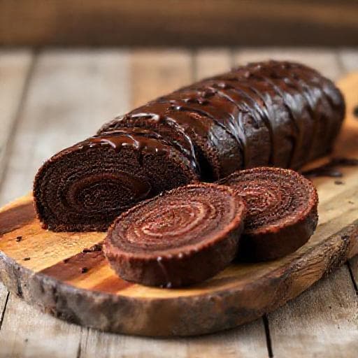 Snabb Rulltårta med Kakao