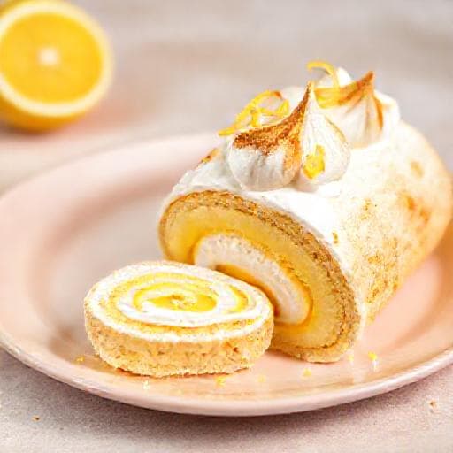 Rulltårta med Citronkräm och Maräng