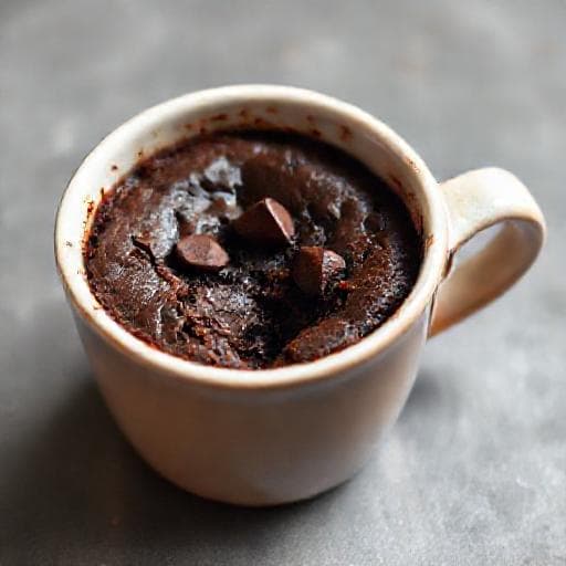 Snabba Mikrovågsbrownies i Kopp