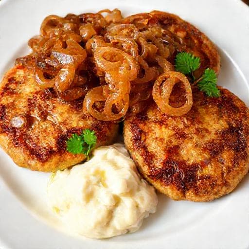 Klassiska Pannbiffar med Lök