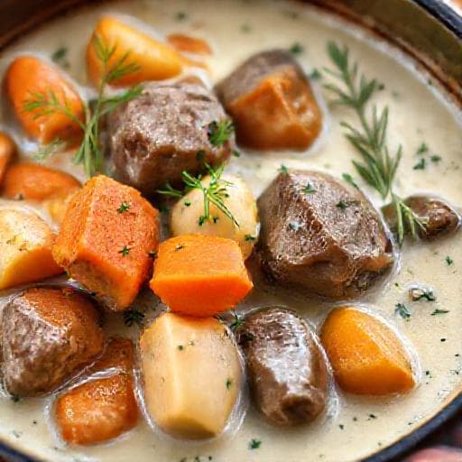 Dillkött med Rotfrukter