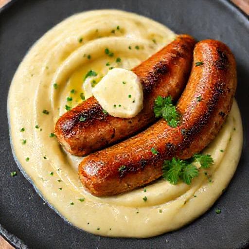 Isterband med Potatispuré och Örtsmör