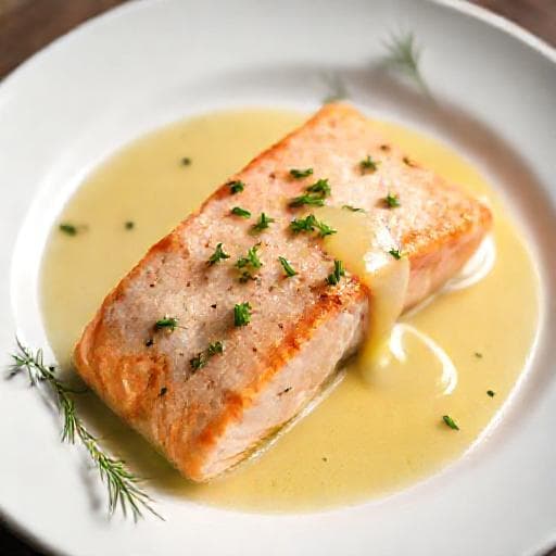 Snabb Ugnsbakad Lax med Citronsås och Dill