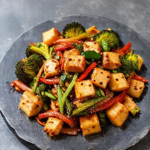 Wokade Grönsaker med XO-sås och Tofu