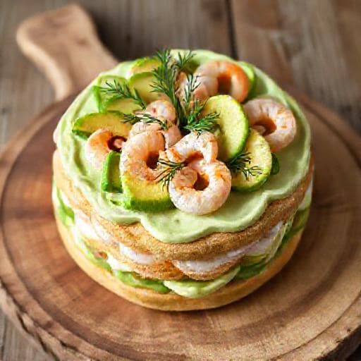 Smörgåstårta med Räkor och Avokado