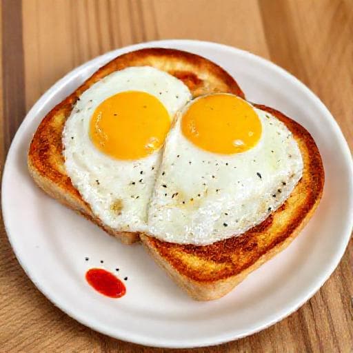 Roti Bakar Telur Goyang Klasik