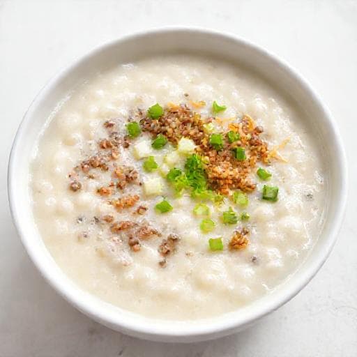 Bubur Nasi Ikan Bilis Ekspres