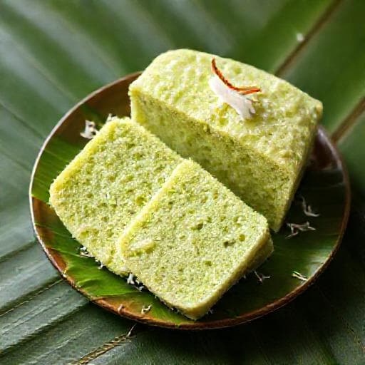 Kek Ogura Pandan Kelapa