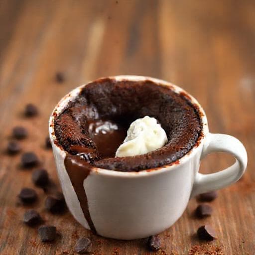 Kek Coklat Lava Ekspres (Microwave)