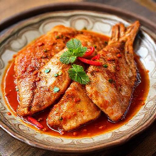 Ikan Tenggiri Goreng Berlada Nyonya