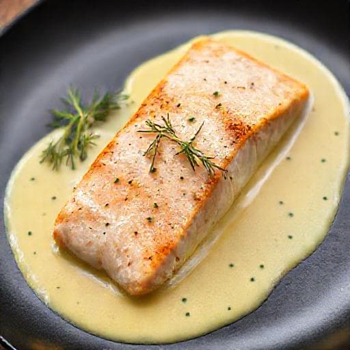 Færøsk Laks med Sennep og Dild Sauce