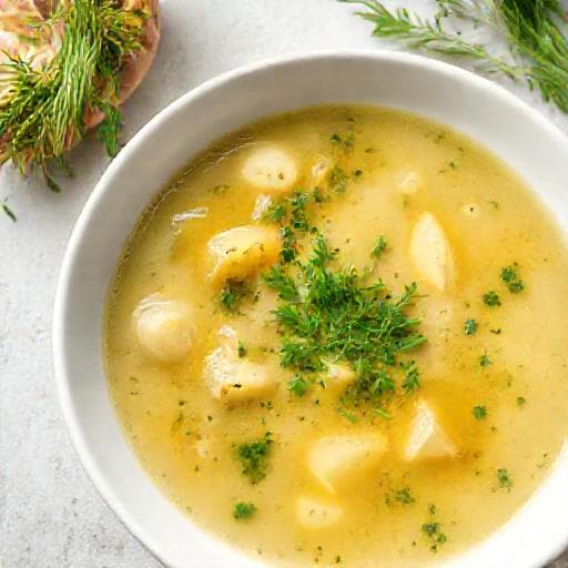 Hurtig Jordskokkesuppe med Urter