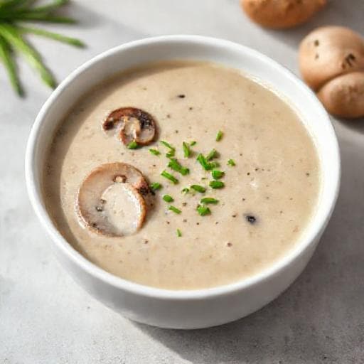 Hurtig Cremet Svampesuppe