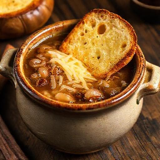 Klassisk Fransk Løgsuppe