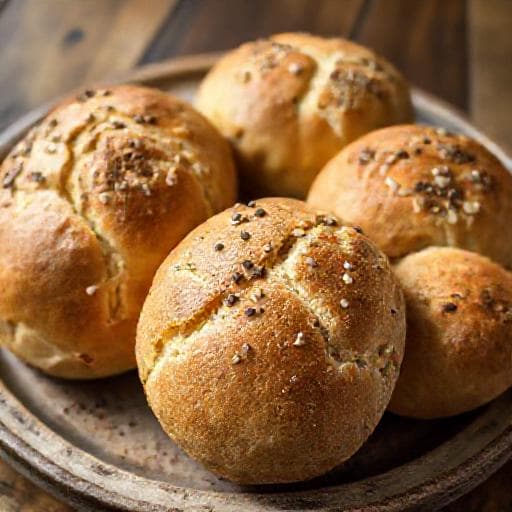 Hurtige Rugbrødsboller