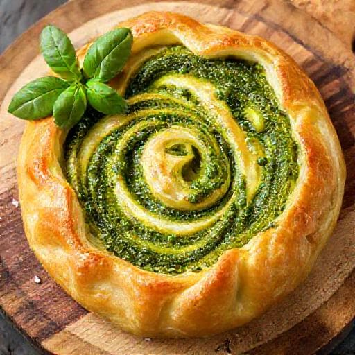 Klassiske Butterdejssnegle med Pesto