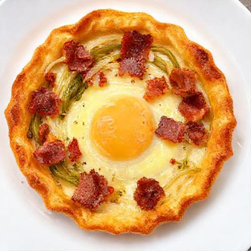 Hurtig Tærte med Porre og Bacon