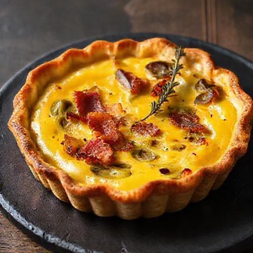 Tærte med Porre, Bacon og Sennep