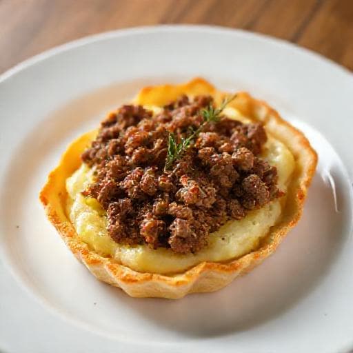 Hurtig Kartoffeltærte med Hakkebøf