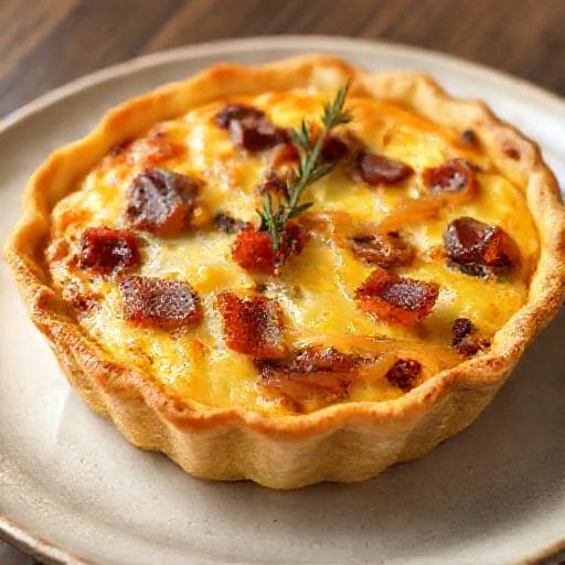 Quiche Lorraine med Løg og Sennep
