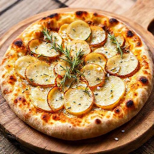 Klassisk Pizza med Kartoffel og Rosmarin