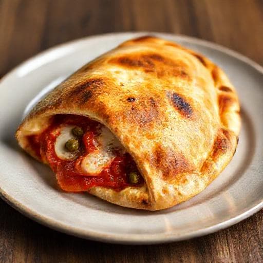 Calzone Napoletana med Ansjoser og Kapers