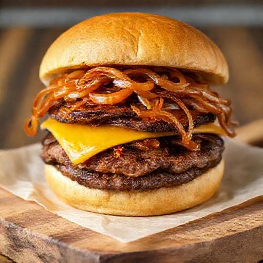 Smash Burger med Løg