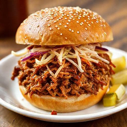Hurtig Pulled Pork Burger