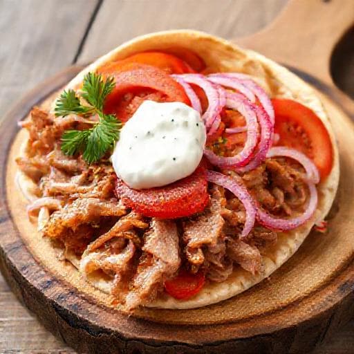 Klassisk Gyros med Hjemmelavet Tzatziki