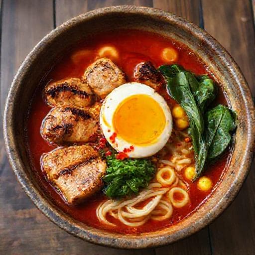 Krydret Miso Kyllingeramen