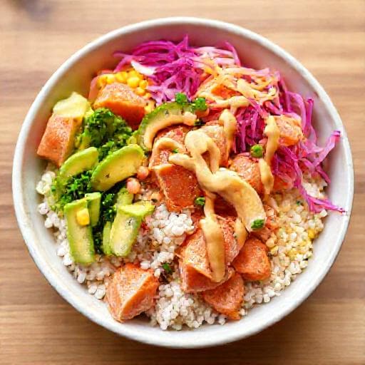 Hurtig Poke Bowl med Laks