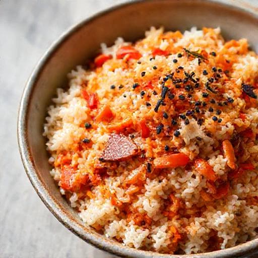 Hurtig Kimchi-stegte ris med Tun