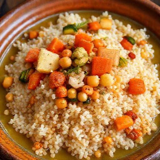 Klassisk Couscous med Grøntsager