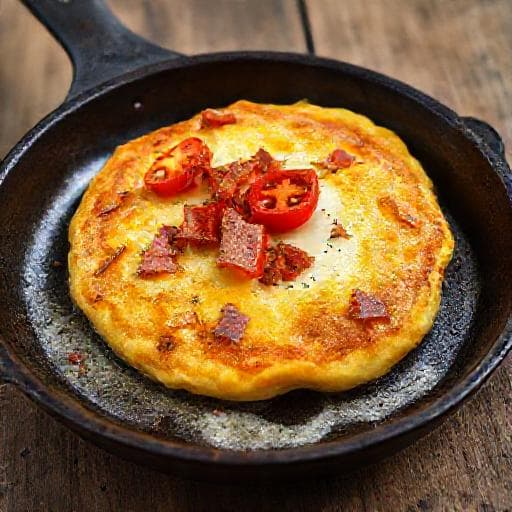 Æggekage med Bacon og Tomater