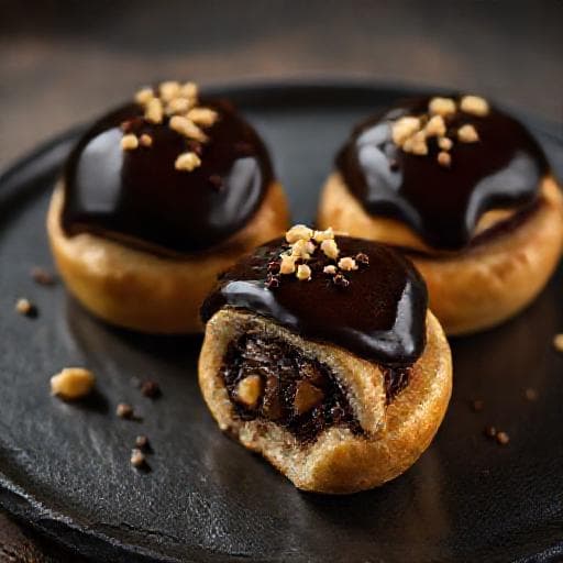 Fastelavnsboller med Chokoladecreme og Marcipan