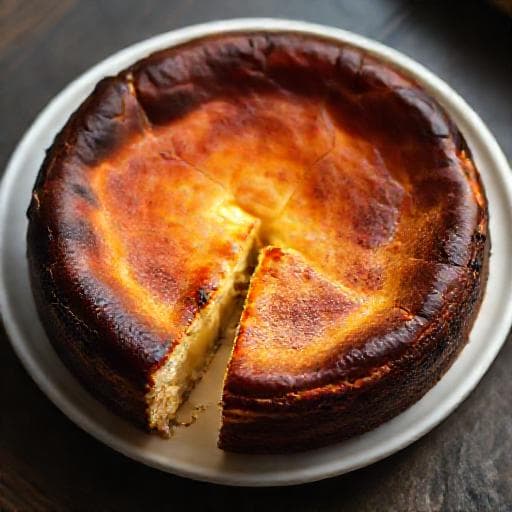 Klassisk Baskisk Cheesecake