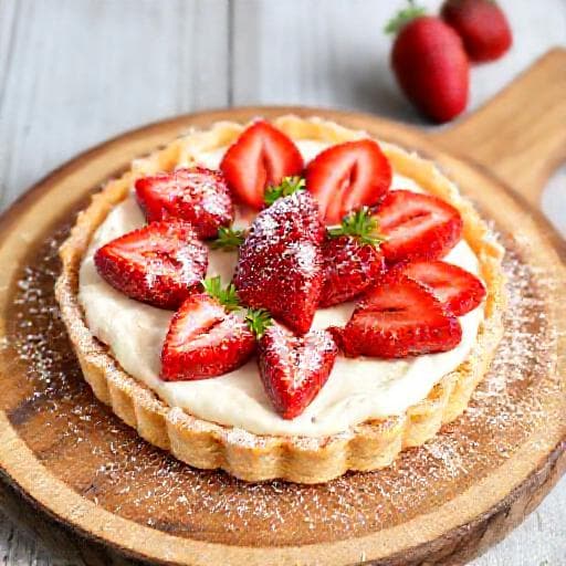 Hurtig Jordbærtærte med Mascarpone