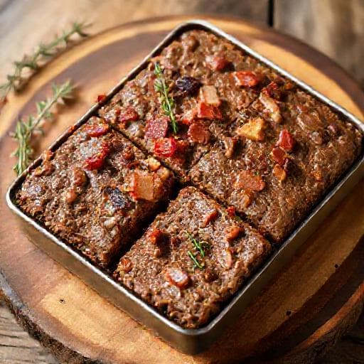 Leverpostej med Bacon og Svampe