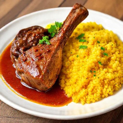 Osso Buco med Saffron Risotto