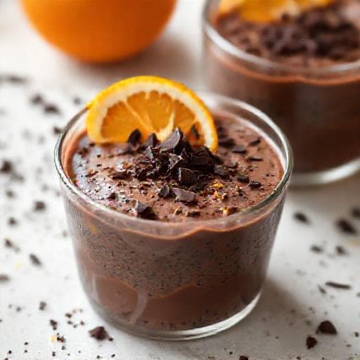 Chiapudding med Kakao og Appelsin