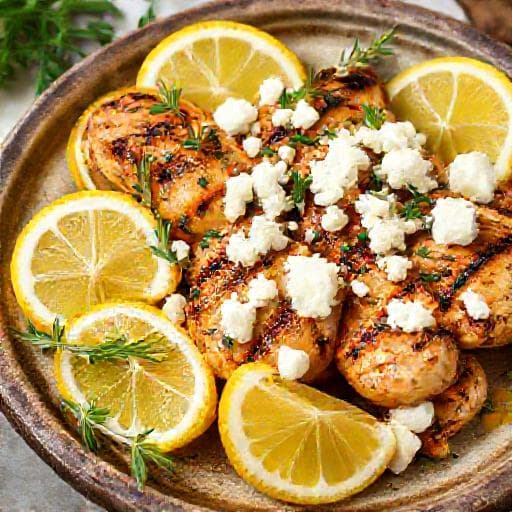Klassisk Græsk Kylling med Citron og Feta